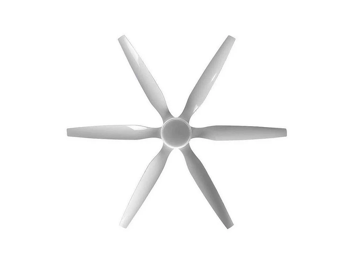 Très grand ventilateur DC OTTO LED blanche à mémoire de couleur et minuterie d'arrêt Fabrilamp