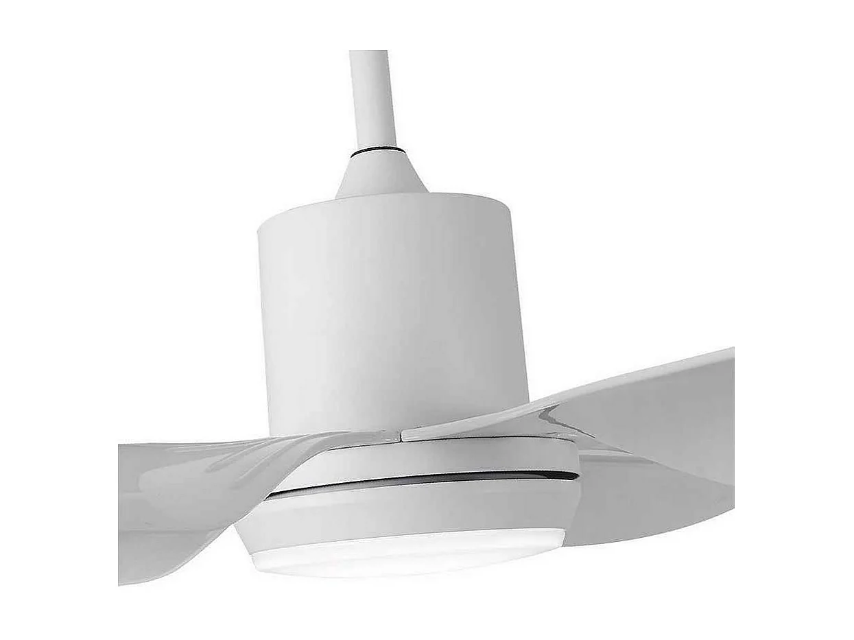 Très grand ventilateur DC OTTO LED blanche à mémoire de couleur et minuterie d'arrêt Fabrilamp