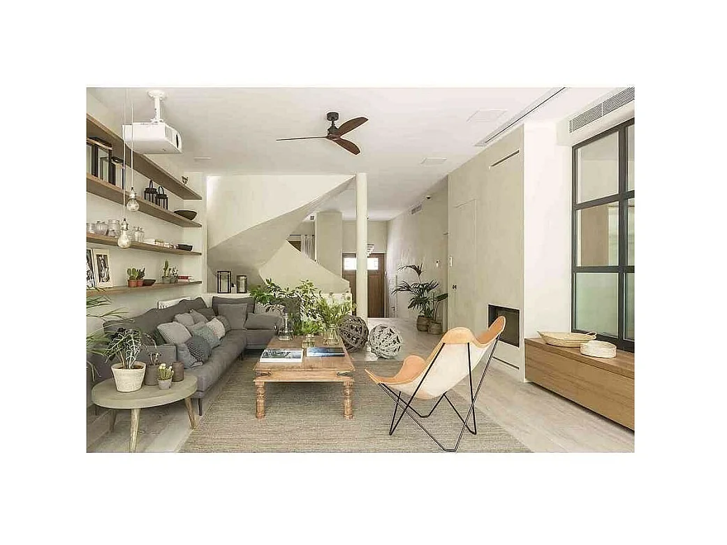 JUST FAN M Schwarz/Holz DC-Lüfter