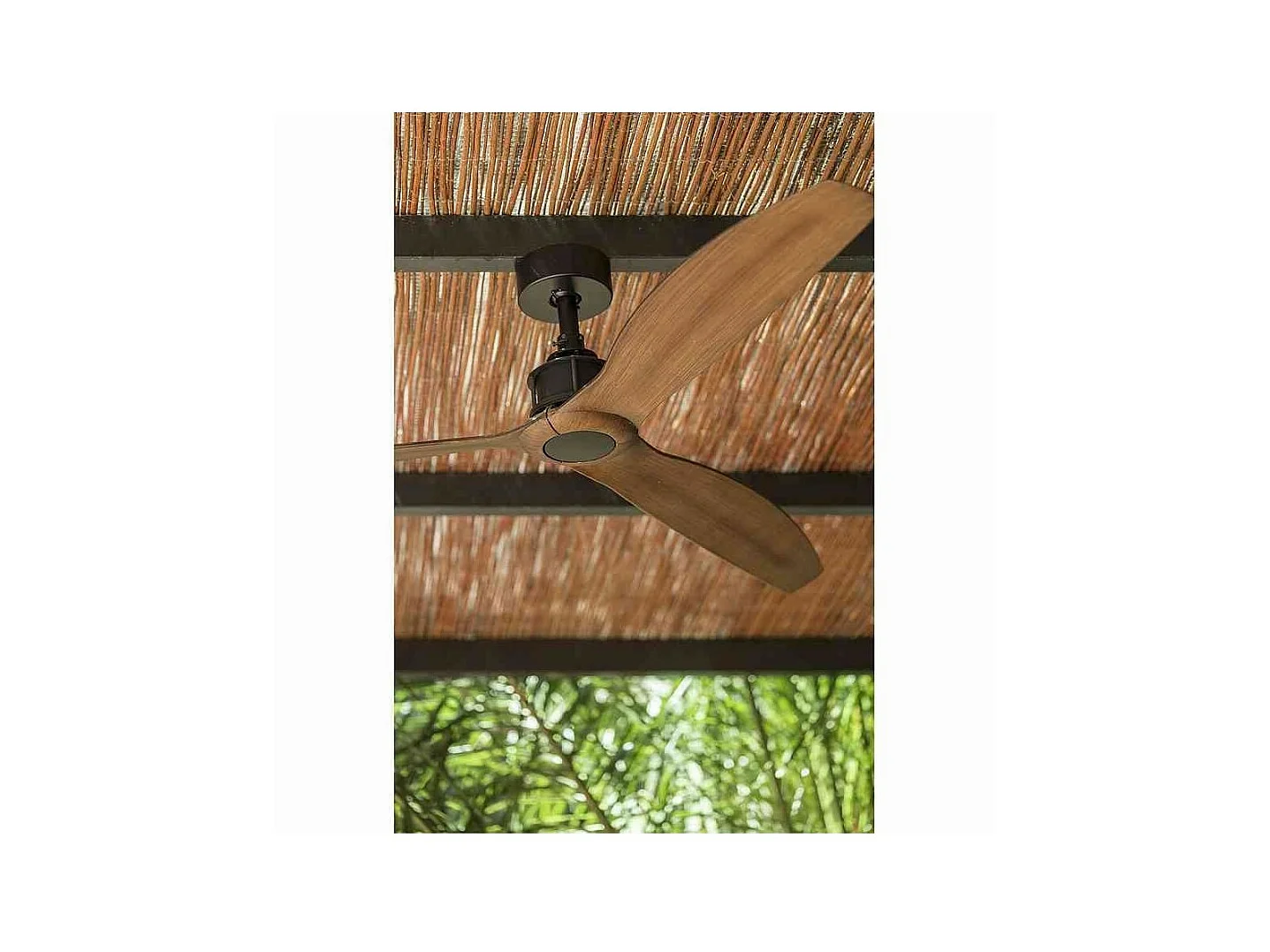 JUST FAN M Schwarz/Holz DC-Lüfter