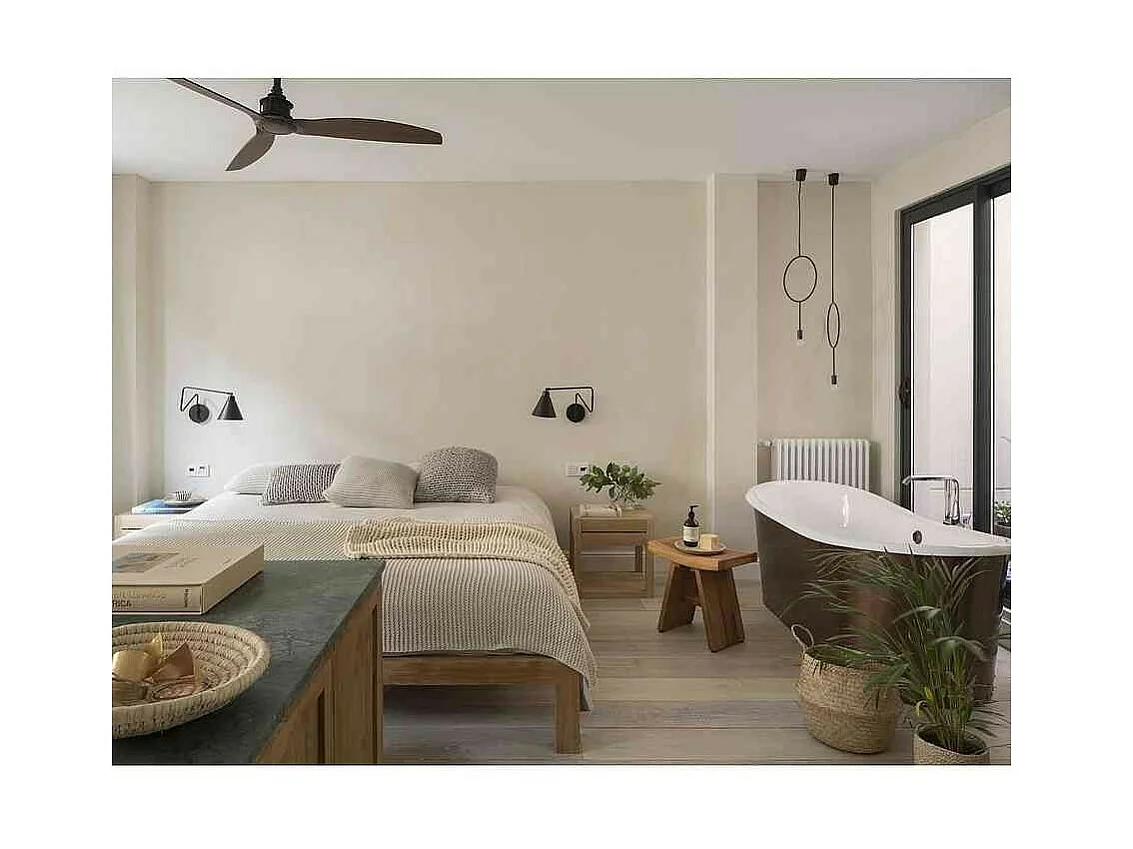 JUST FAN M Schwarz/Holz DC-Lüfter