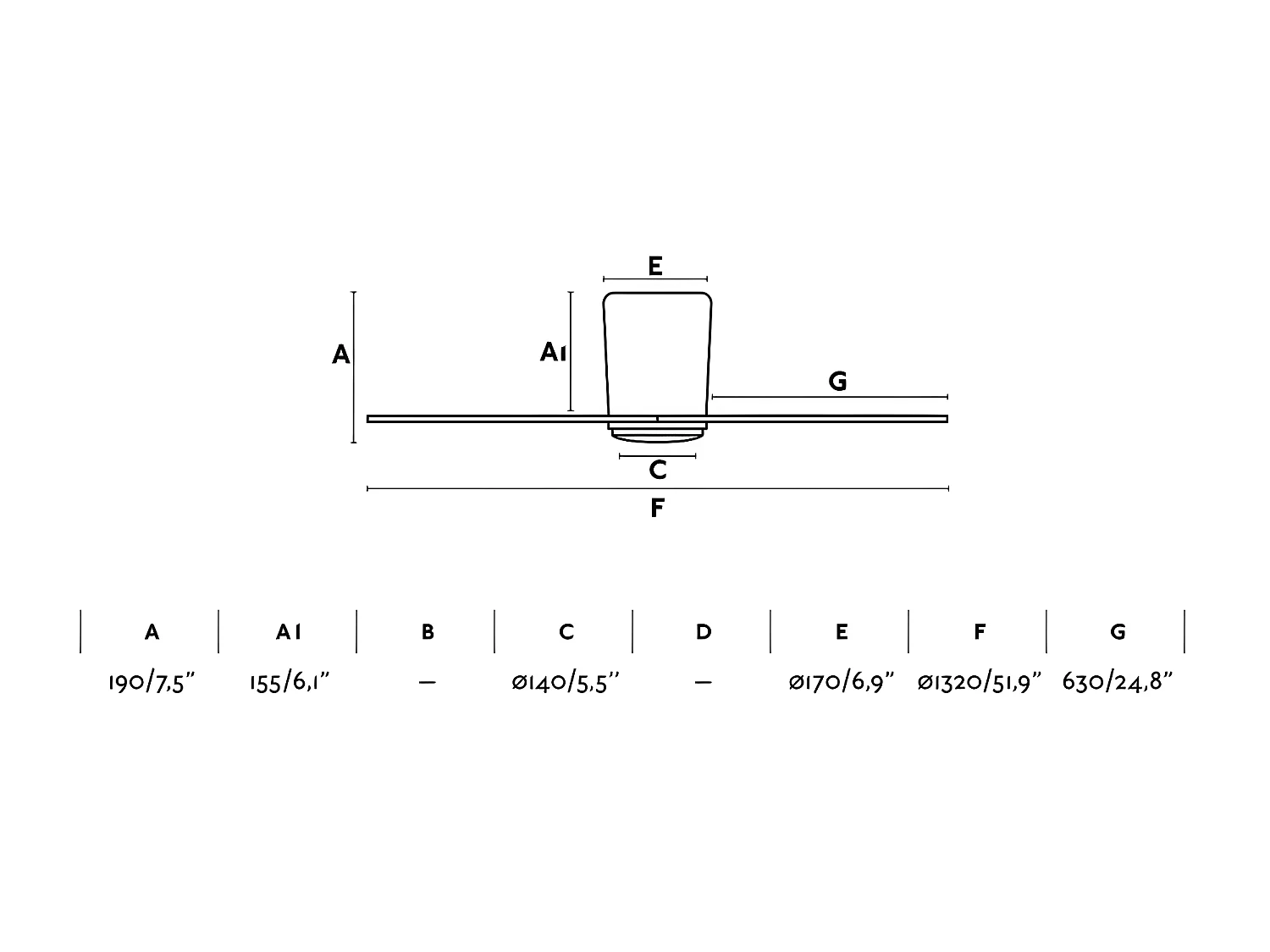 Ventilateur DC NIAS nickel marron