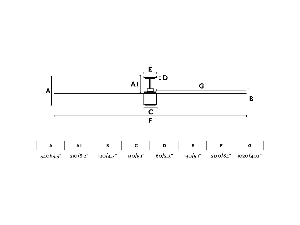 ATTOS XXL LED witte DC-plafondventilator