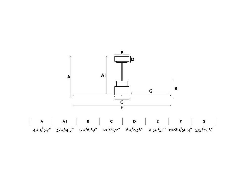 Ventilador NASSAU M branco DC