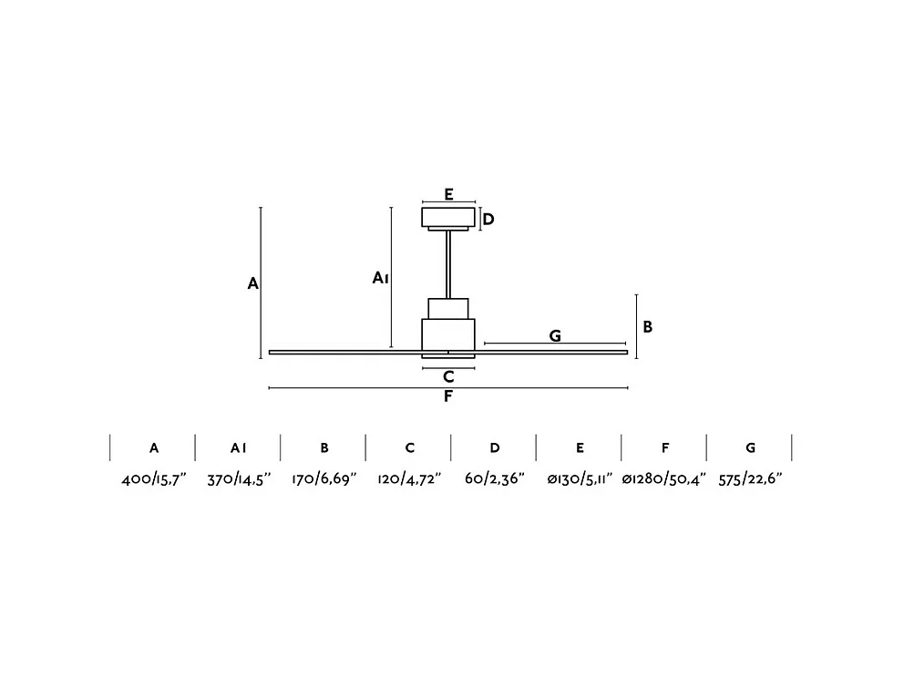 Ventilador NASSAU M branco DC
