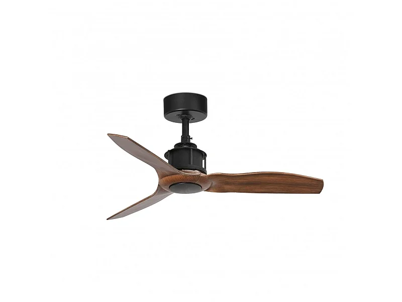 JUST FAN XS Schwarz/Holz-Ventilator 81 cm