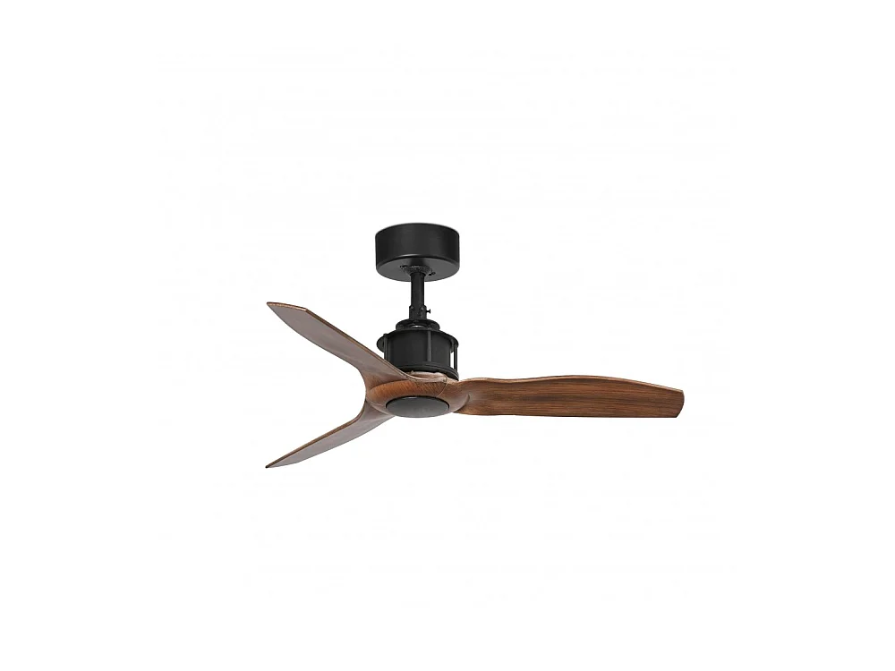 JUST FAN XS Czarny/drewniany wentylator 81cm