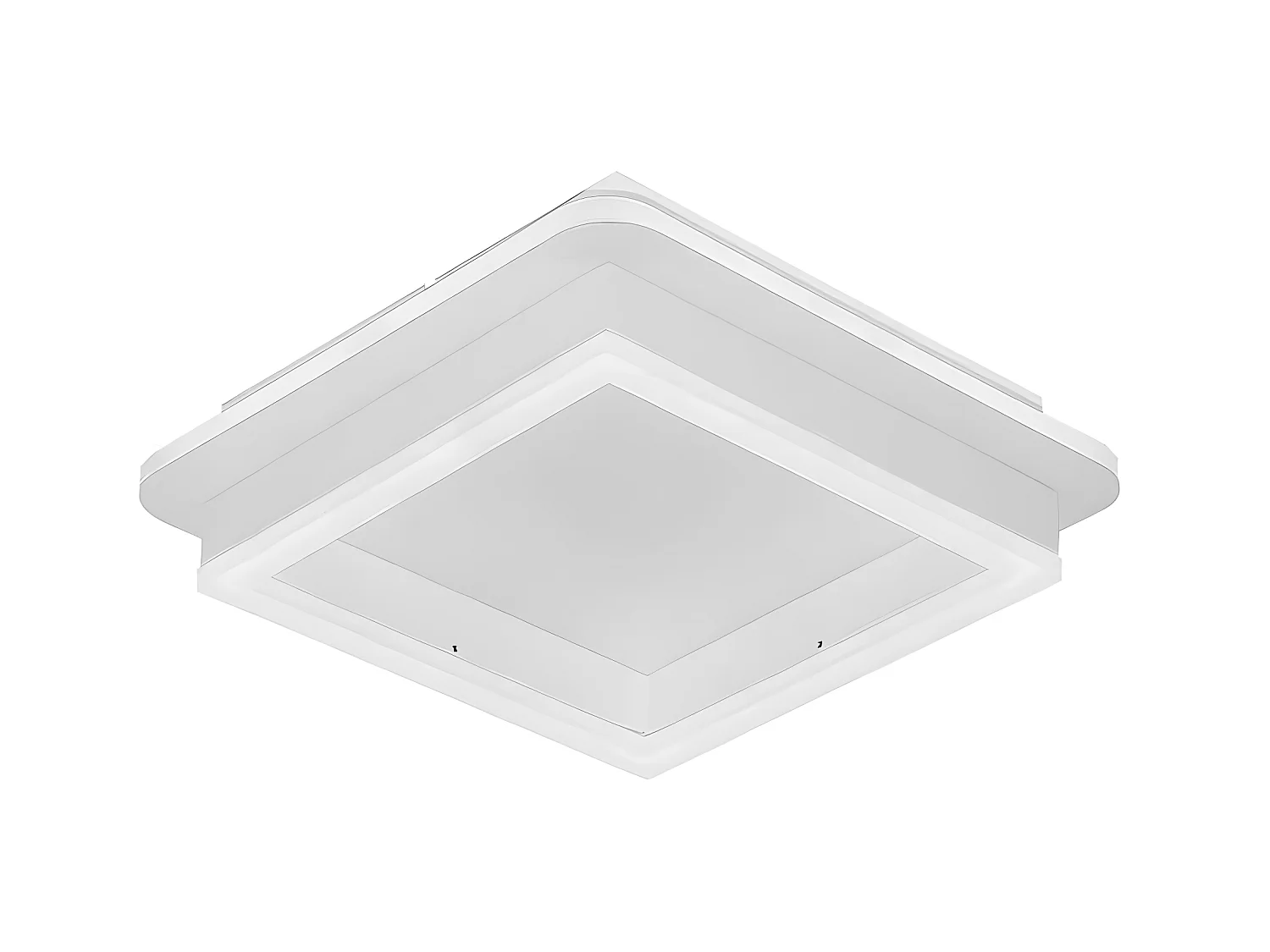 Plafondd de forme carrée 41w Elma finition série White FABRILAMP