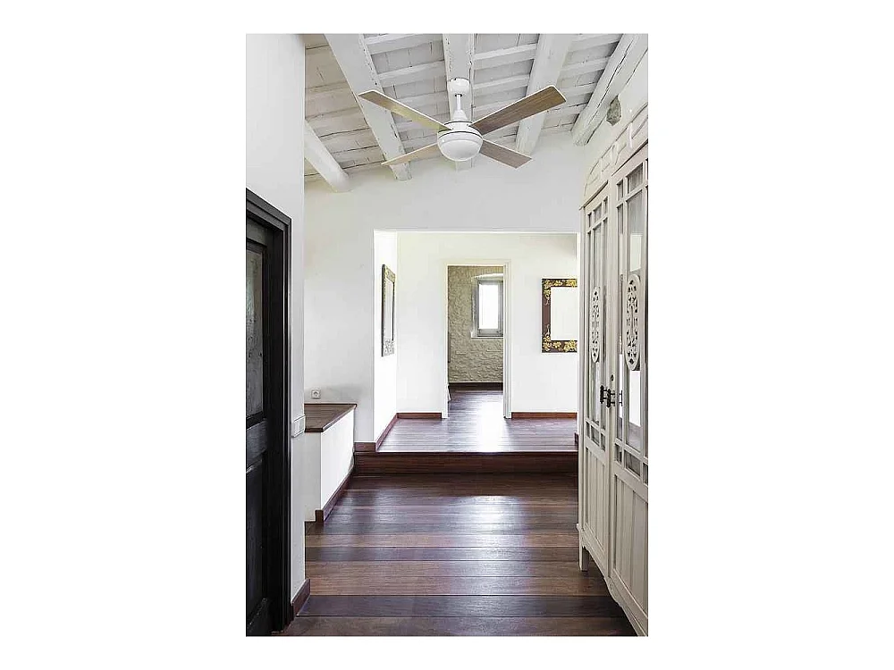 ICARIA AC ventilateur marron pales réversibles télécommande Faro