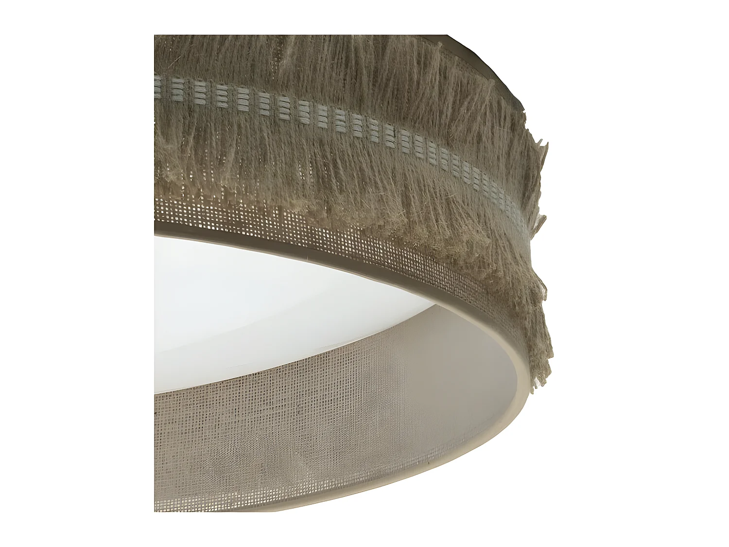 Lampe Plafond 96w modèle KALA Sac en tissu avec franges