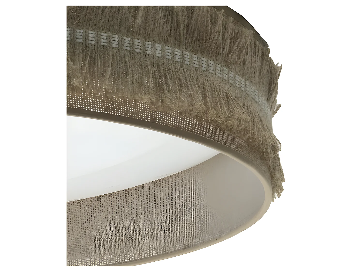 Lampe Plafond 96w modèle KALA Sac en tissu avec franges