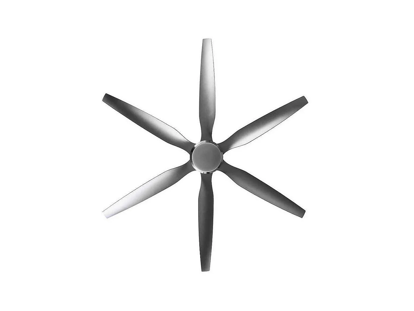 Ventilateur DC extra large OTTO nickel LED mémoire de couleur et minuterie d'arrêt Fabrilamp