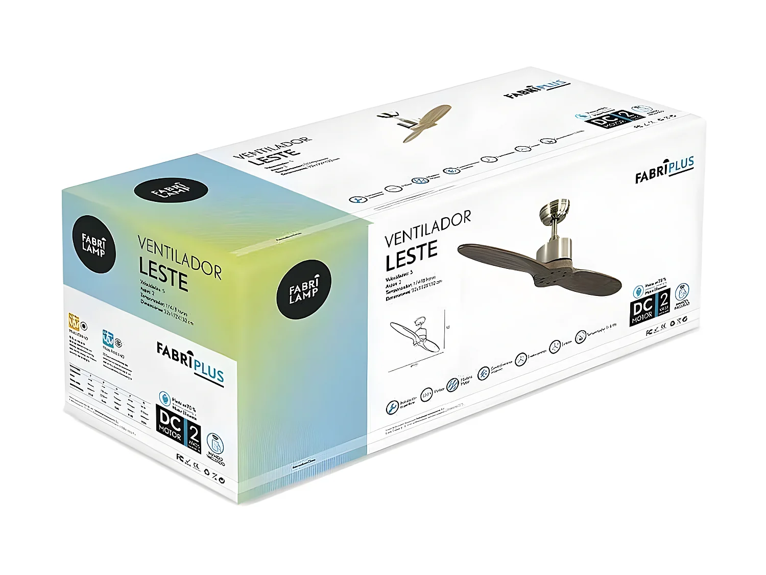 DC Fantation Leste Oak sans lumière deux lames avec minuteur de fabrication