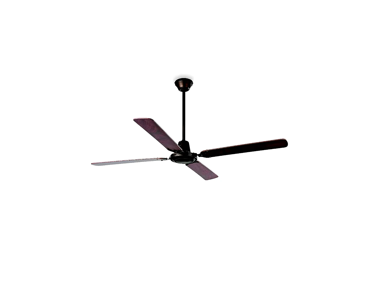 Ventilador Ac Malvinas Marron Controlador De Pared Aspas Reversibles Faro