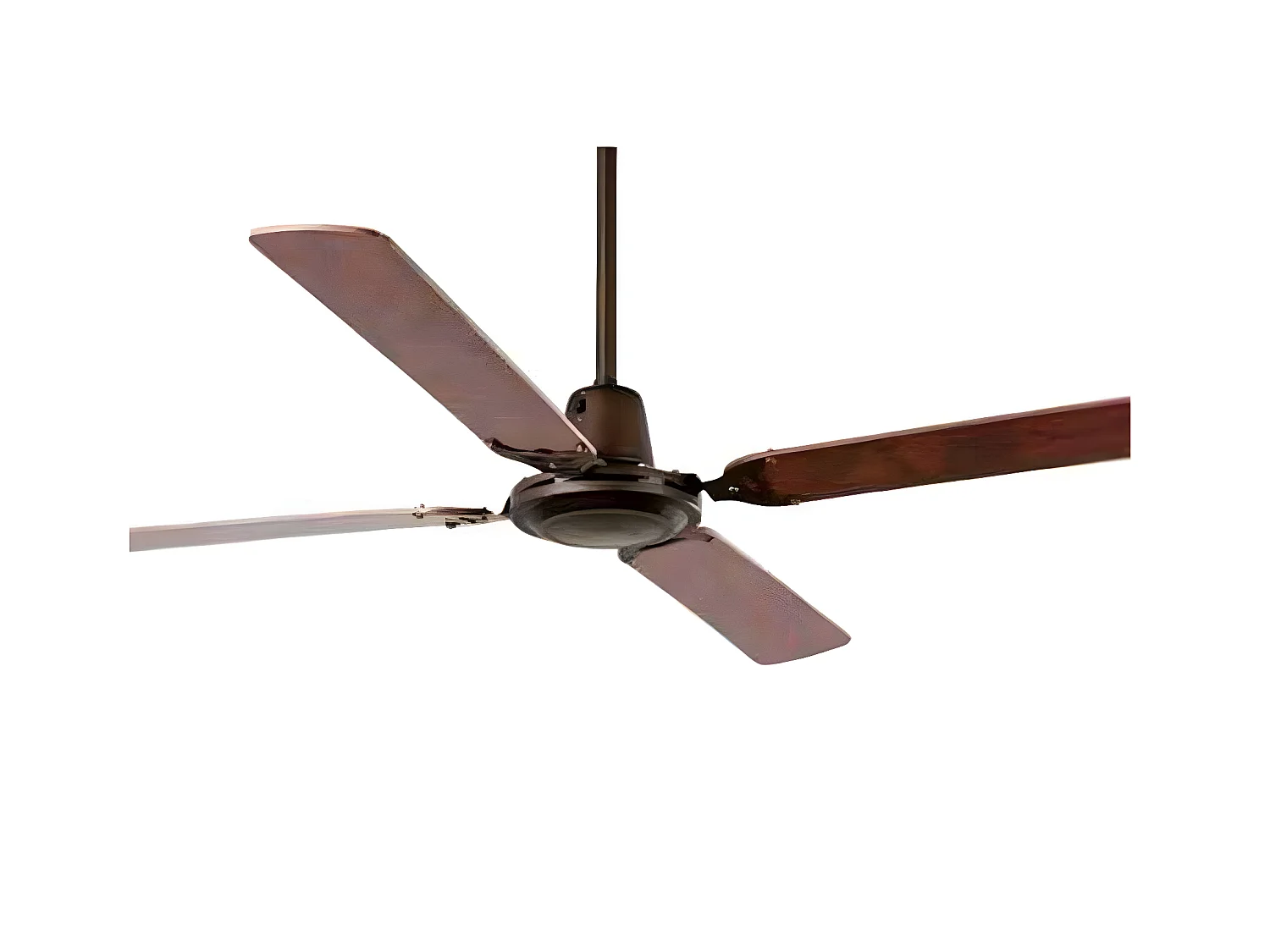 Ventilador Ac Malvinas Marron Controlador De Pared Aspas Reversibles Faro