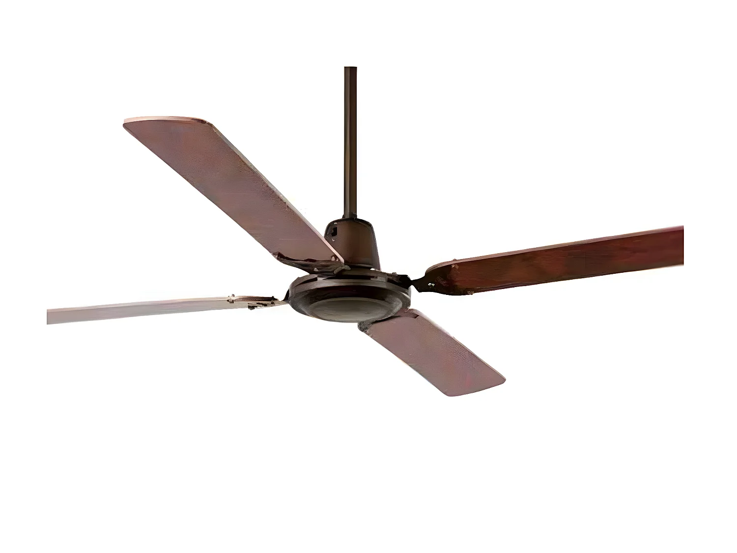 Ventilador Ac Malvinas Marron Controlador De Pared Aspas Reversibles Faro