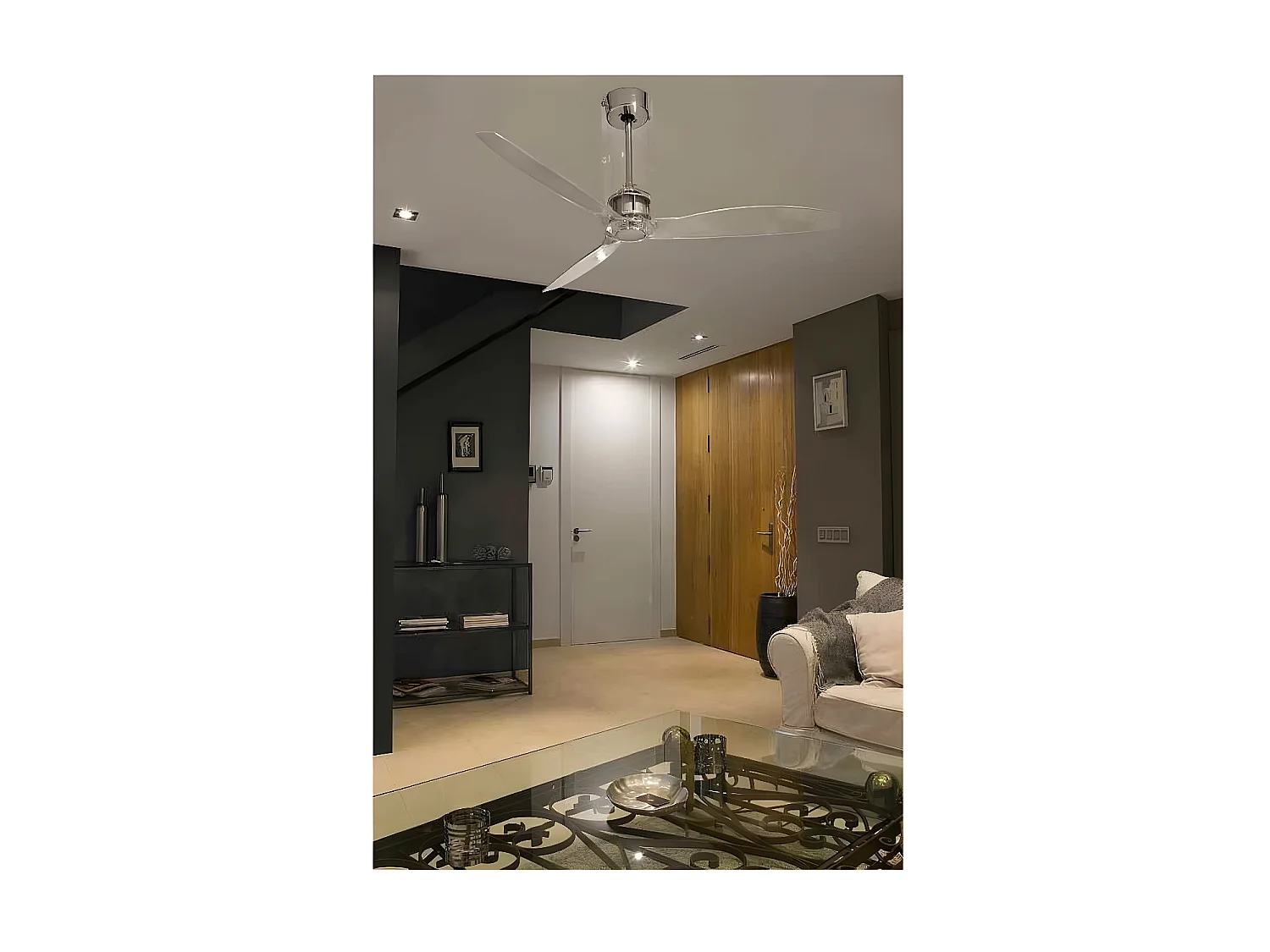 Ventilatore a tubo con motore DC trasparente, senza luce FARO