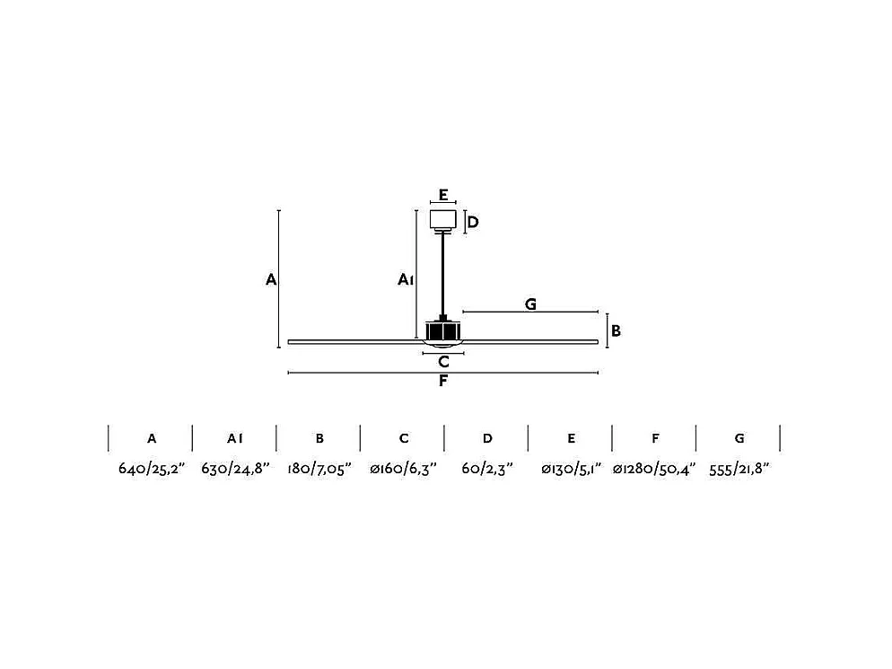 JUST FAN M Ventilateur DC vieil or/bois