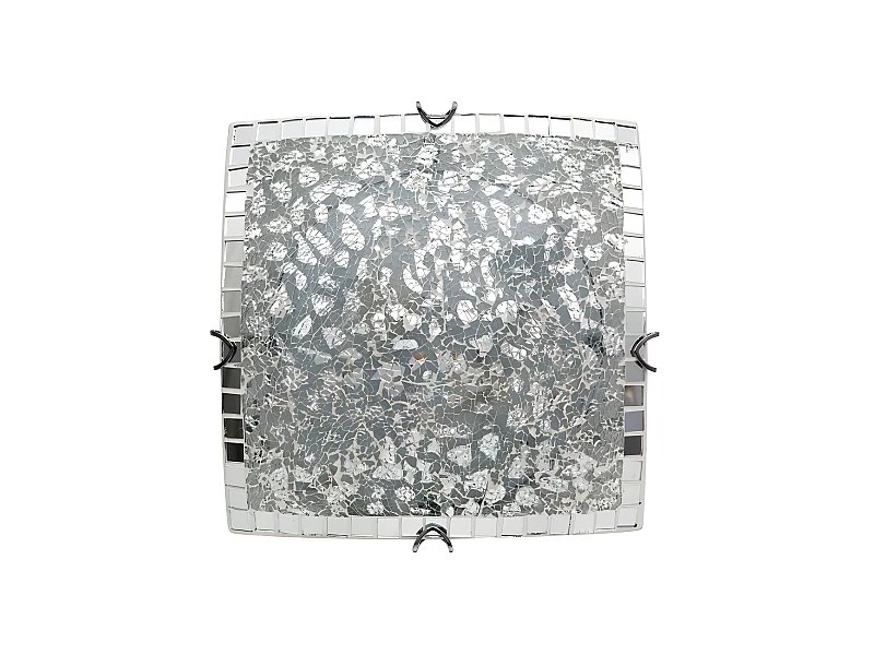 Modèle de plafond carré Mosaïque ténor Chrome FABRILAMP