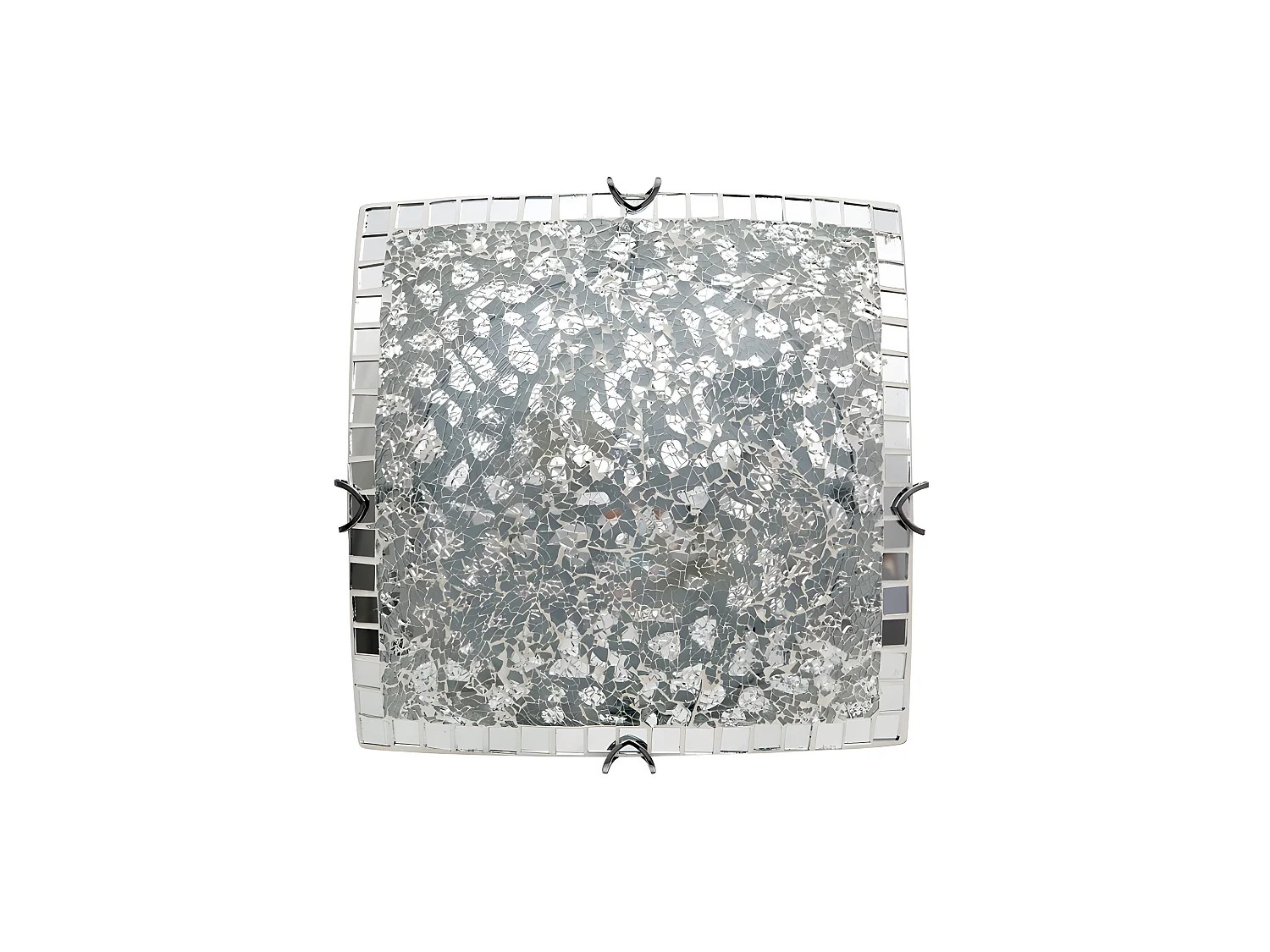 Modèle de plafond carré Mosaïque ténor Chrome FABRILAMP