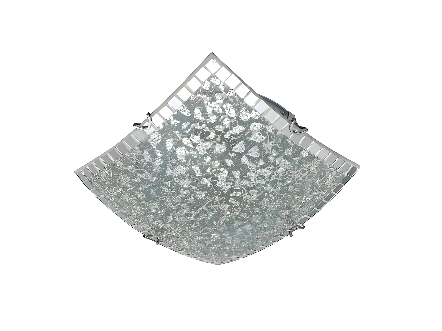 Modèle de plafond carré Mosaïque ténor Chrome FABRILAMP