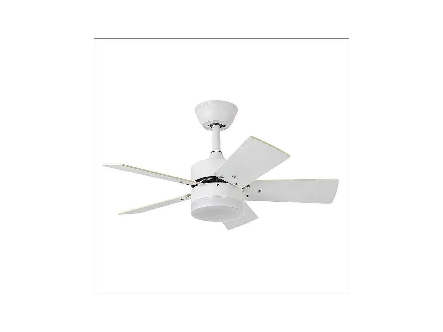 Ventilateur MARTA DC blanc et LED intégrée 36w mémoire de couleur Fabrilamp