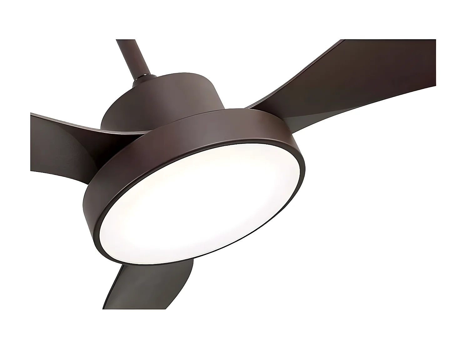 Ventilateur DC HAYATE L Led marron Mémoire de couleur et minuterie FABRILAMP