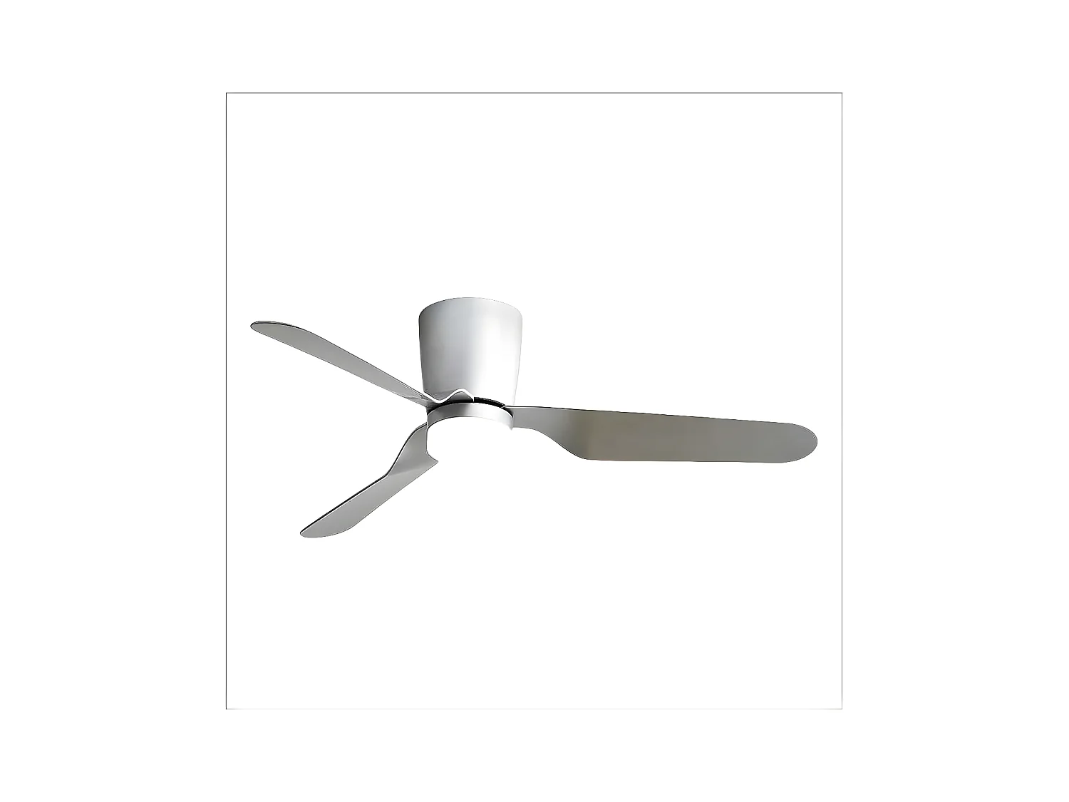 Ventilateur DC KOCHI nickel led 3 températures et mémoire de couleur Fabrilamp