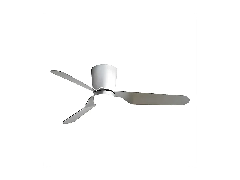 Ventilateur DC KOCHI nickel led 3 températures et mémoire de couleur Fabrilamp