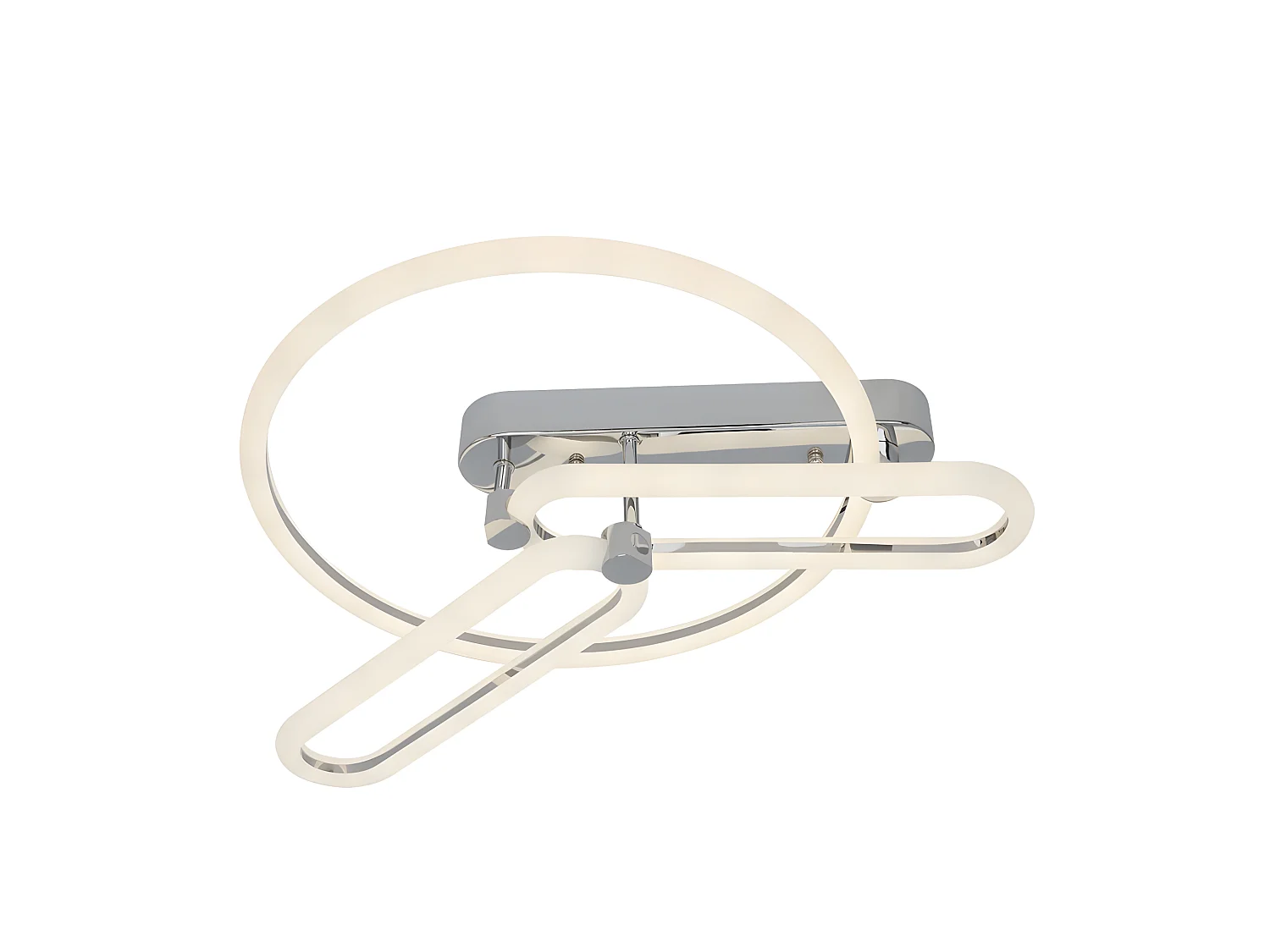 Plafondd LED dimmable C. Modèle à distance Adhara Chrome FABRILAMP