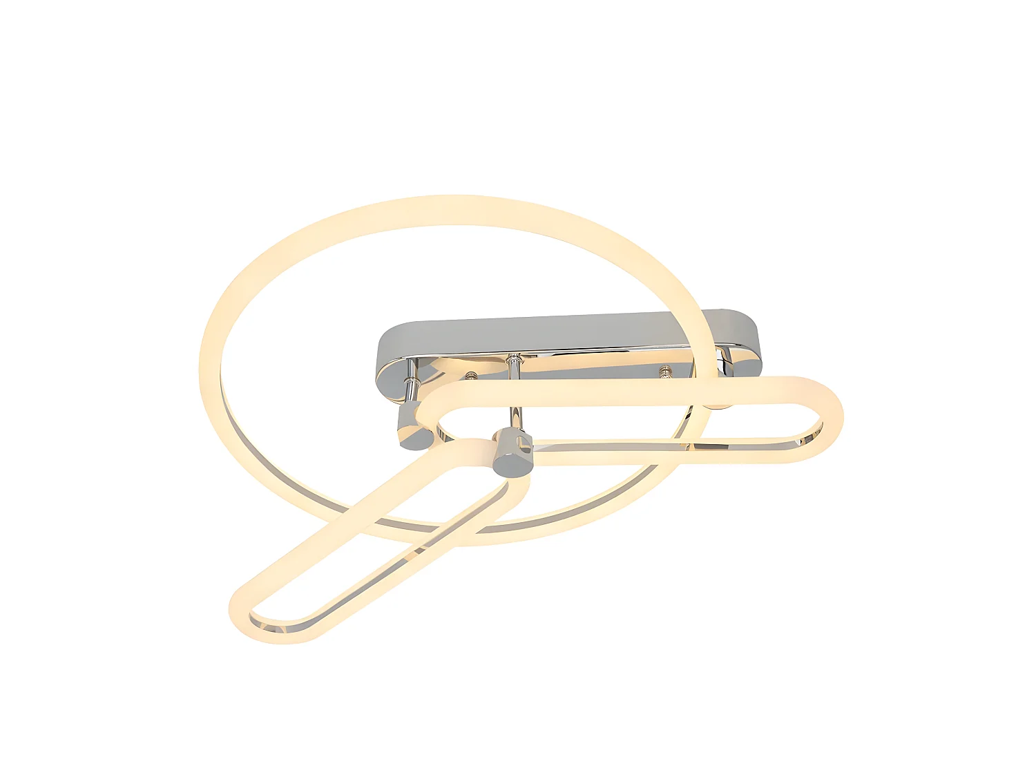 Plafondd LED dimmable C. Modèle à distance Adhara Chrome FABRILAMP