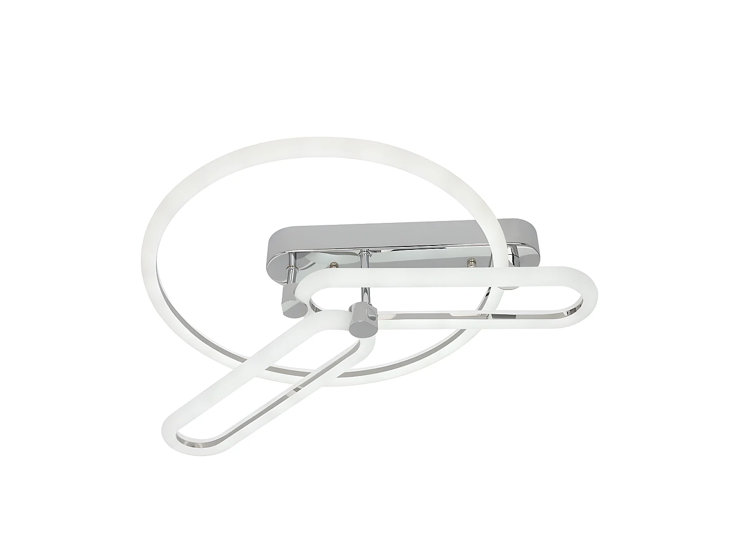 Plafondd LED dimmable C. Modèle à distance Adhara Chrome FABRILAMP