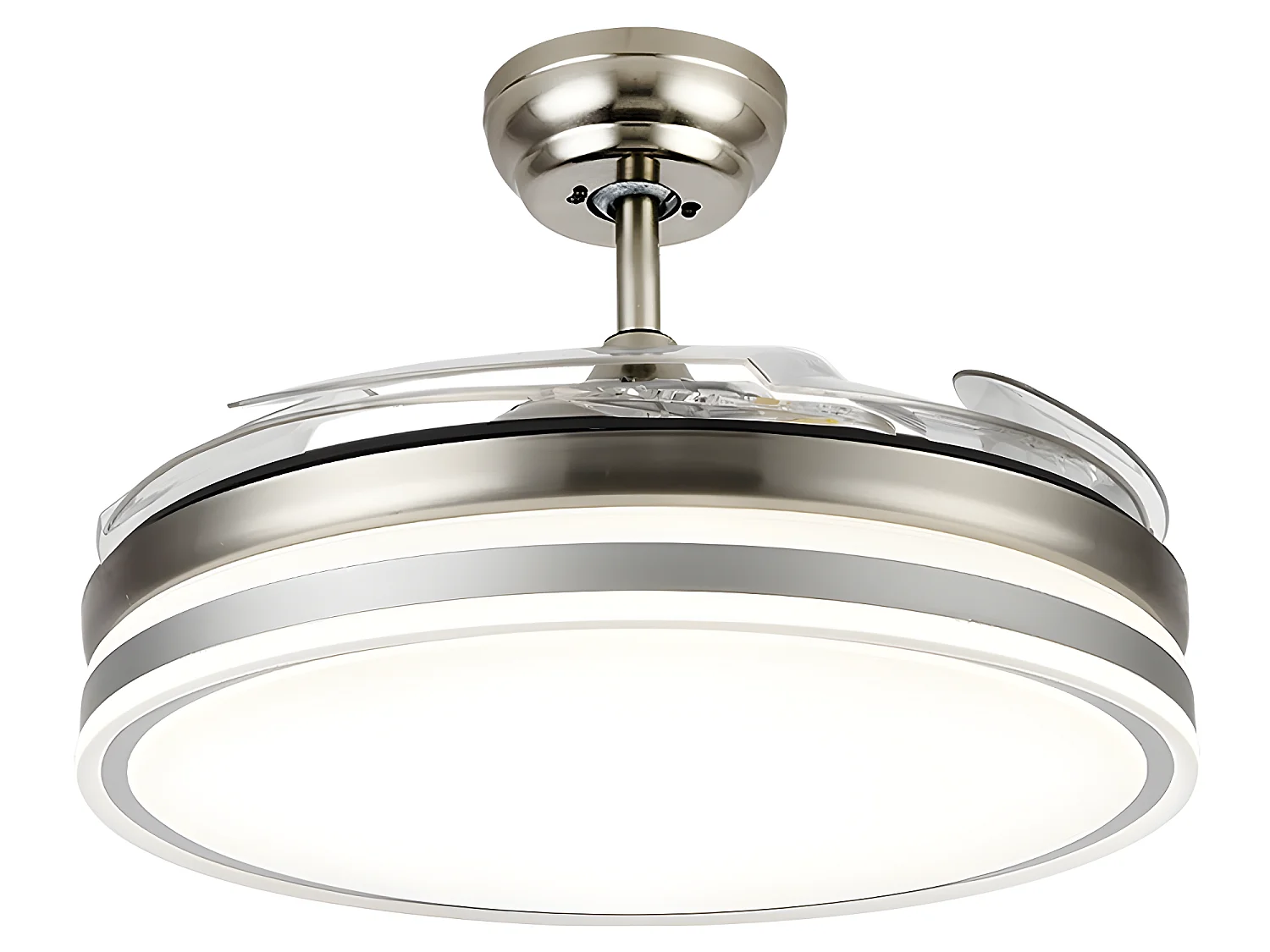 Ventilador Dc Bayomo L Niquel Led Con Memoria De Color