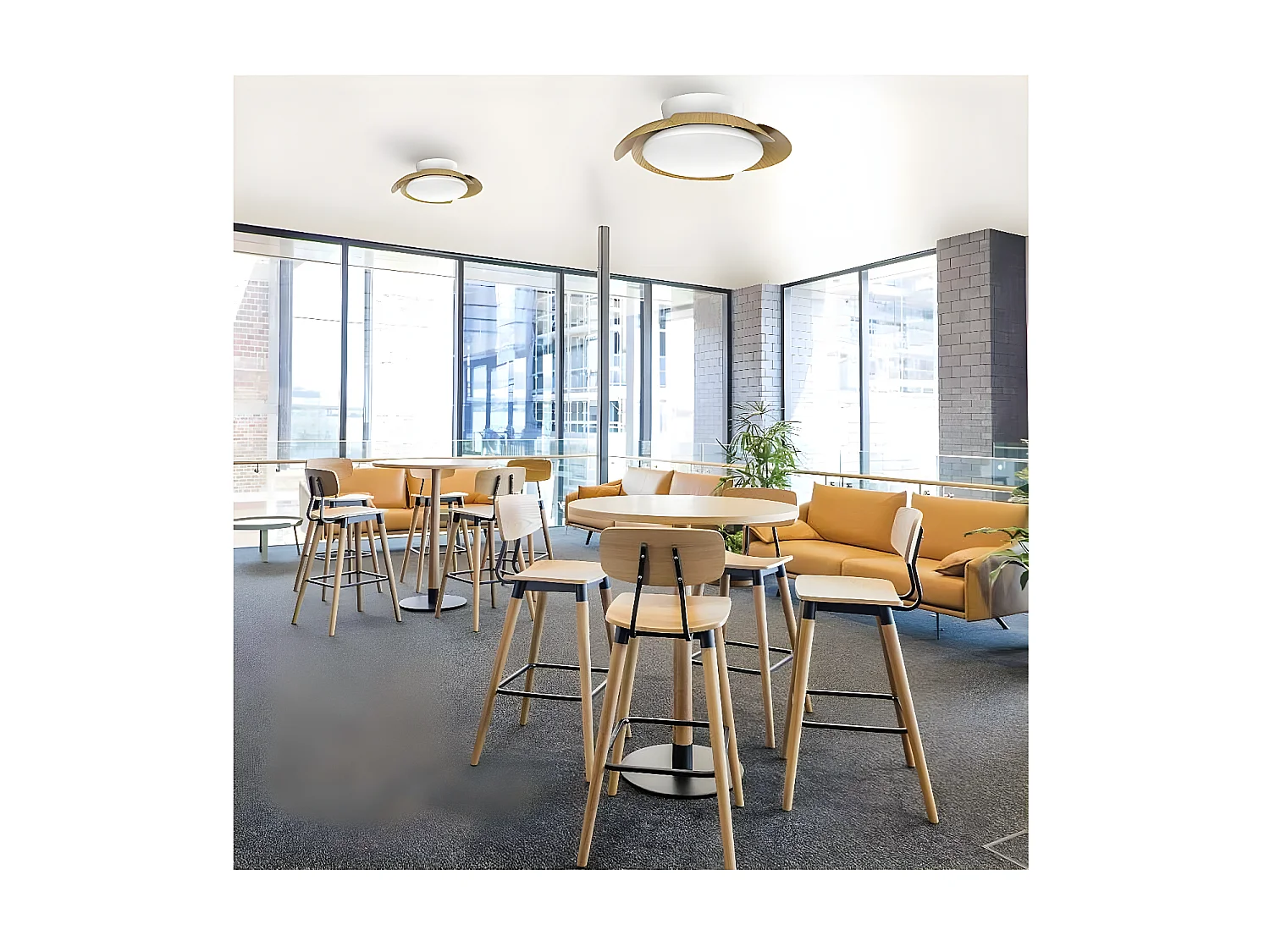 ventilateur DC ALOHA bois blanc LED intensité réglable