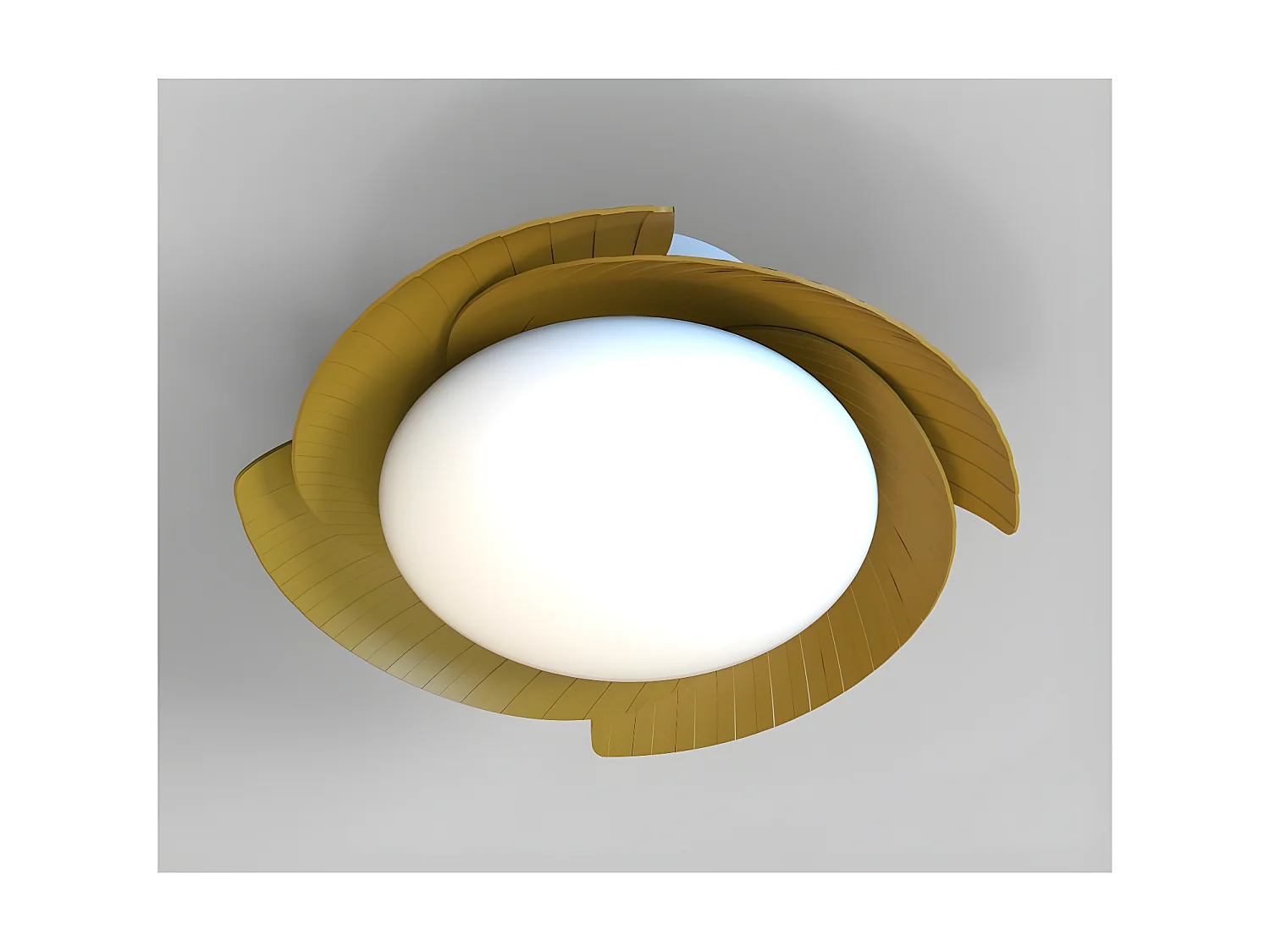 ventilateur DC ALOHA bois blanc LED intensité réglable