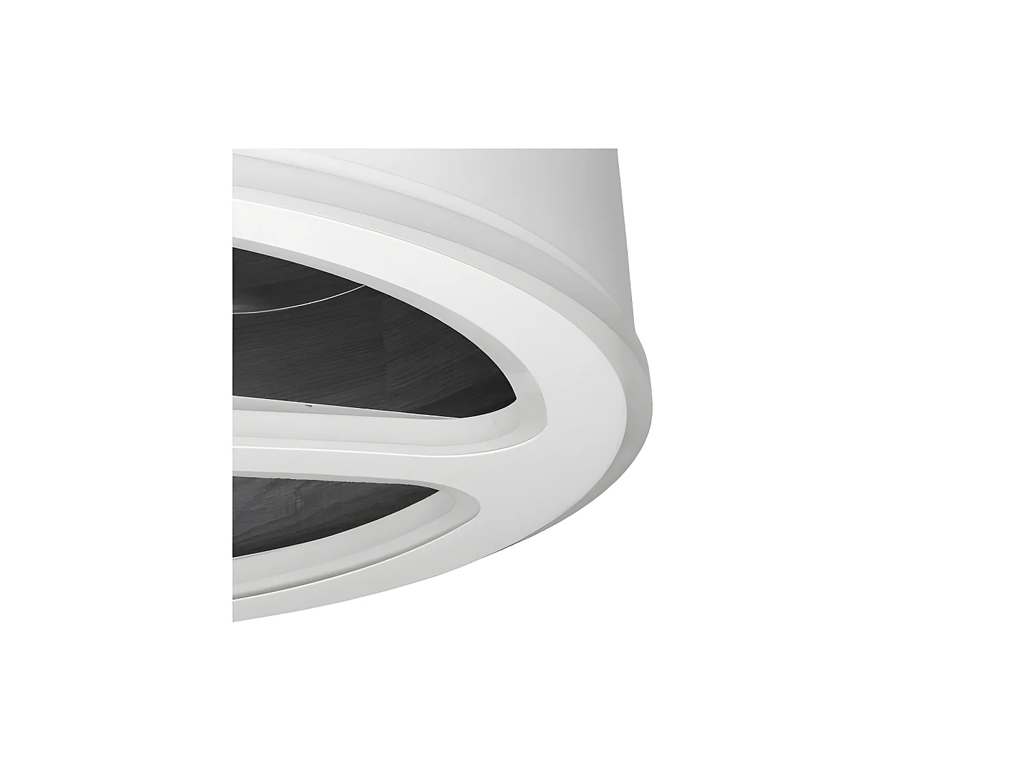 Ventilateur Dc TATIANA blanc noir LED intégré 3 températures commande à distance Fabrilamp