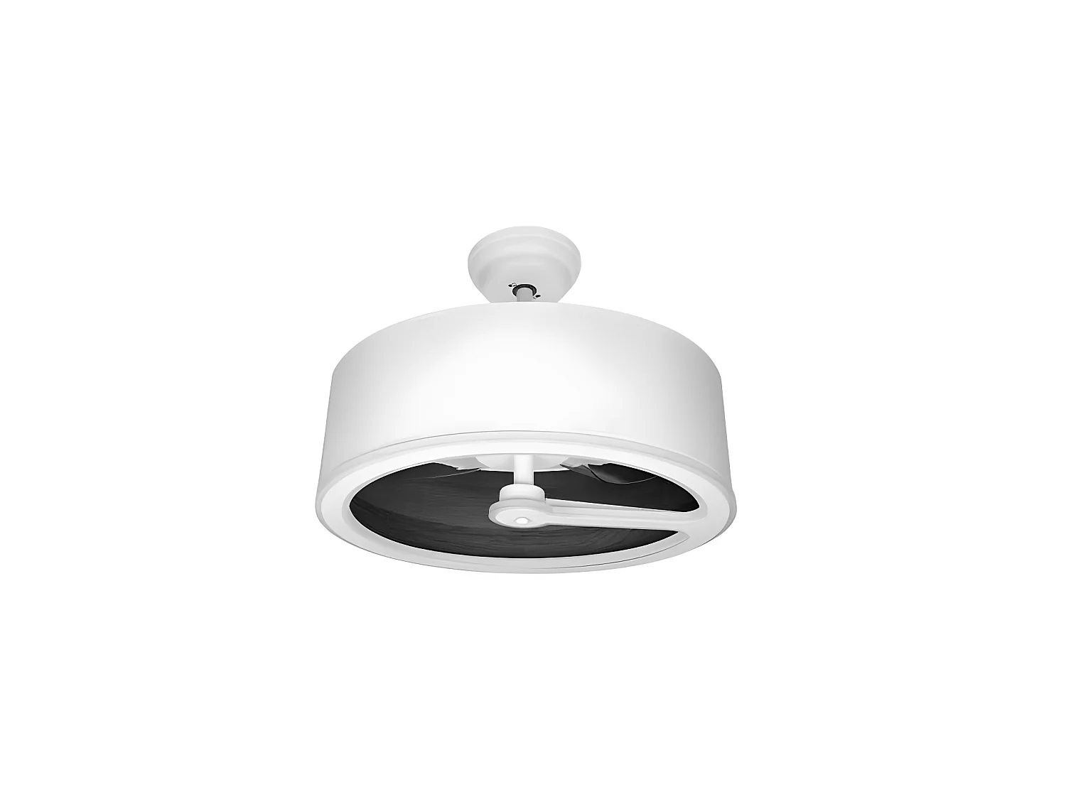 Ventilador Dc Tatiana Blanco Negro Led Integrado 3temperaturas Mando Distancia