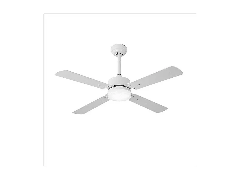 Ventilador Dc Hupe Blanco Led Cct Regulable Y Control Remoto