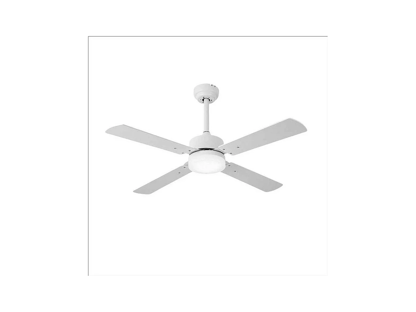 Ventilateur DC HUPE LED blanche CCT dimmable et télécommande Fabrilamp