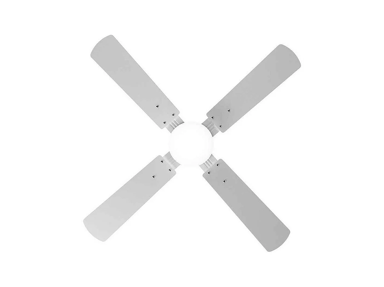 Ventilateur DC HUPE LED blanche CCT dimmable et télécommande Fabrilamp