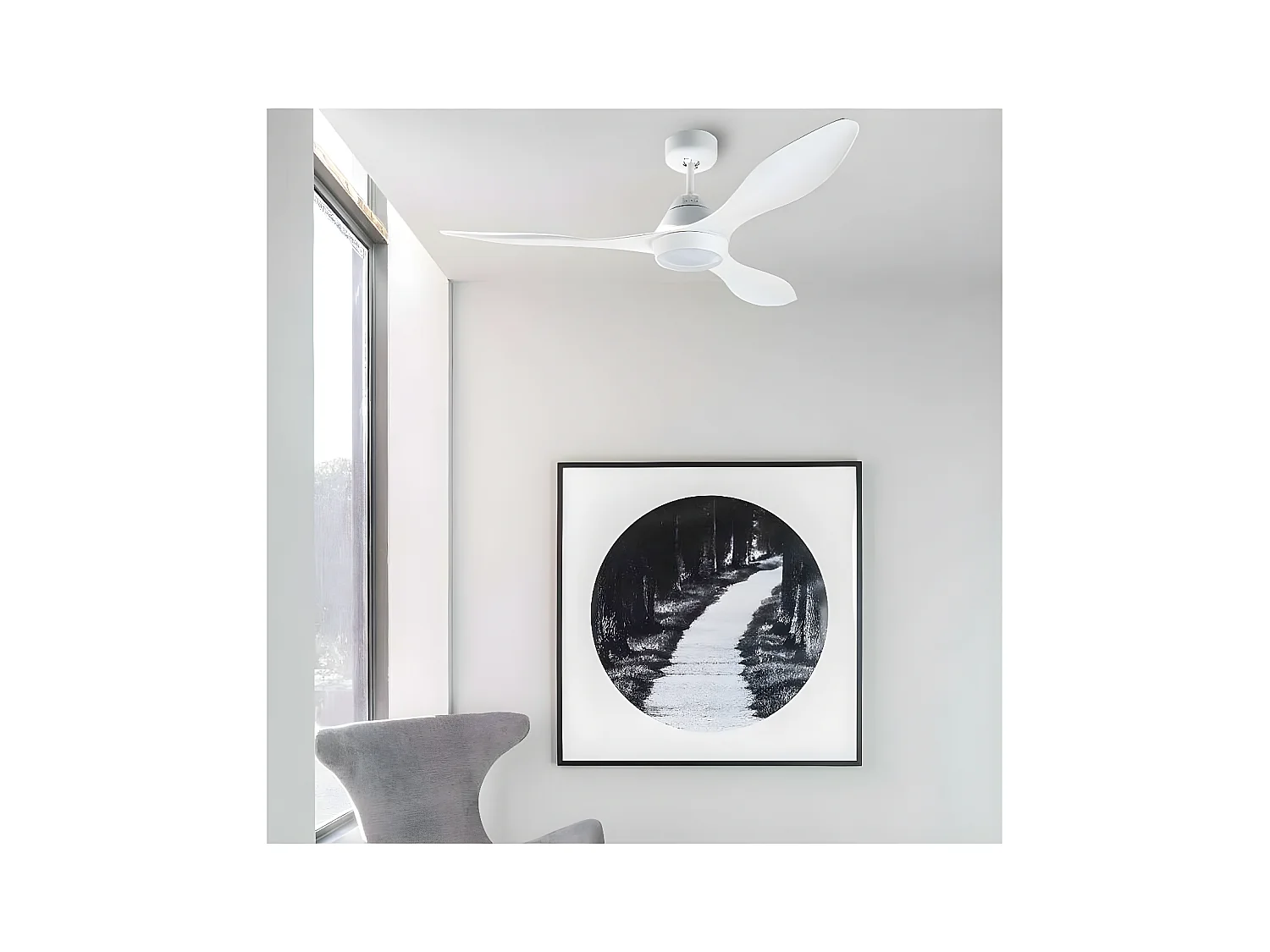 POLARIS L LED weißer DC-Deckenventilator