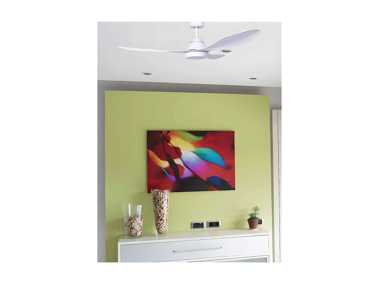 Ventilateur de plafond POLARIS L LED blanc DC