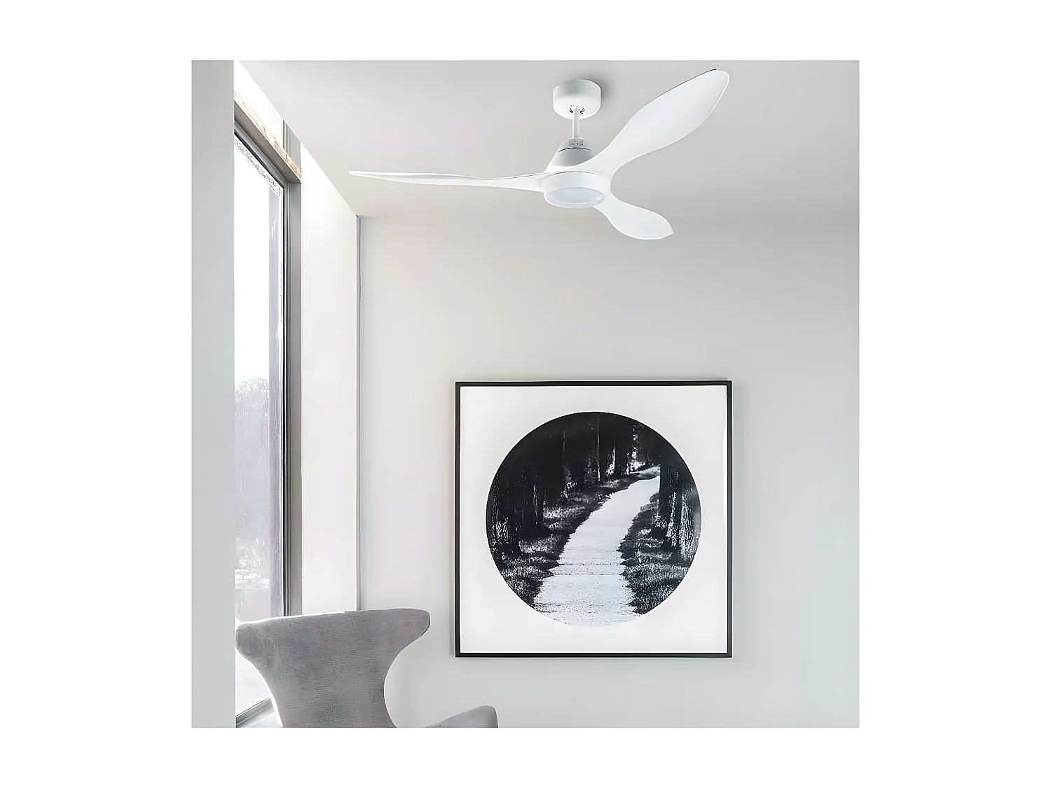 Ventilateur de plafond POLARIS L LED blanc DC