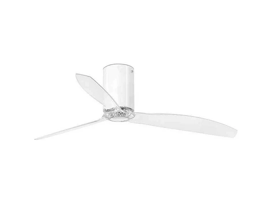MINI TUBE FAN M Ventilateur DC blanc brillant/transparent