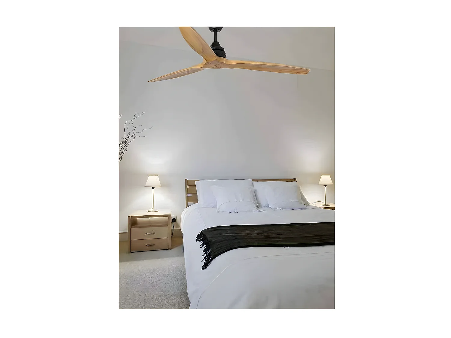 ALO L Ventilateur de plafond noir