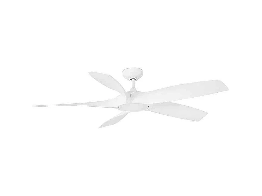 Ventilador Cocos Led, Blanco 137 Cm. Con Motor Dc De Faro