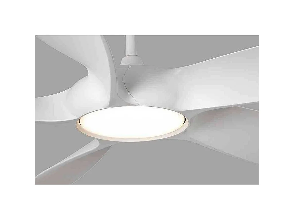 Ventilador Cocos Led, Blanco 137 Cm. Con Motor Dc De Faro