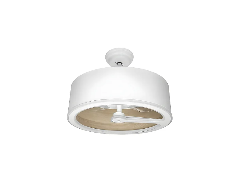 Ventilatore Dc TATIANA Bianco beis led integrato 3temperature comando a distanza Fabrilamp