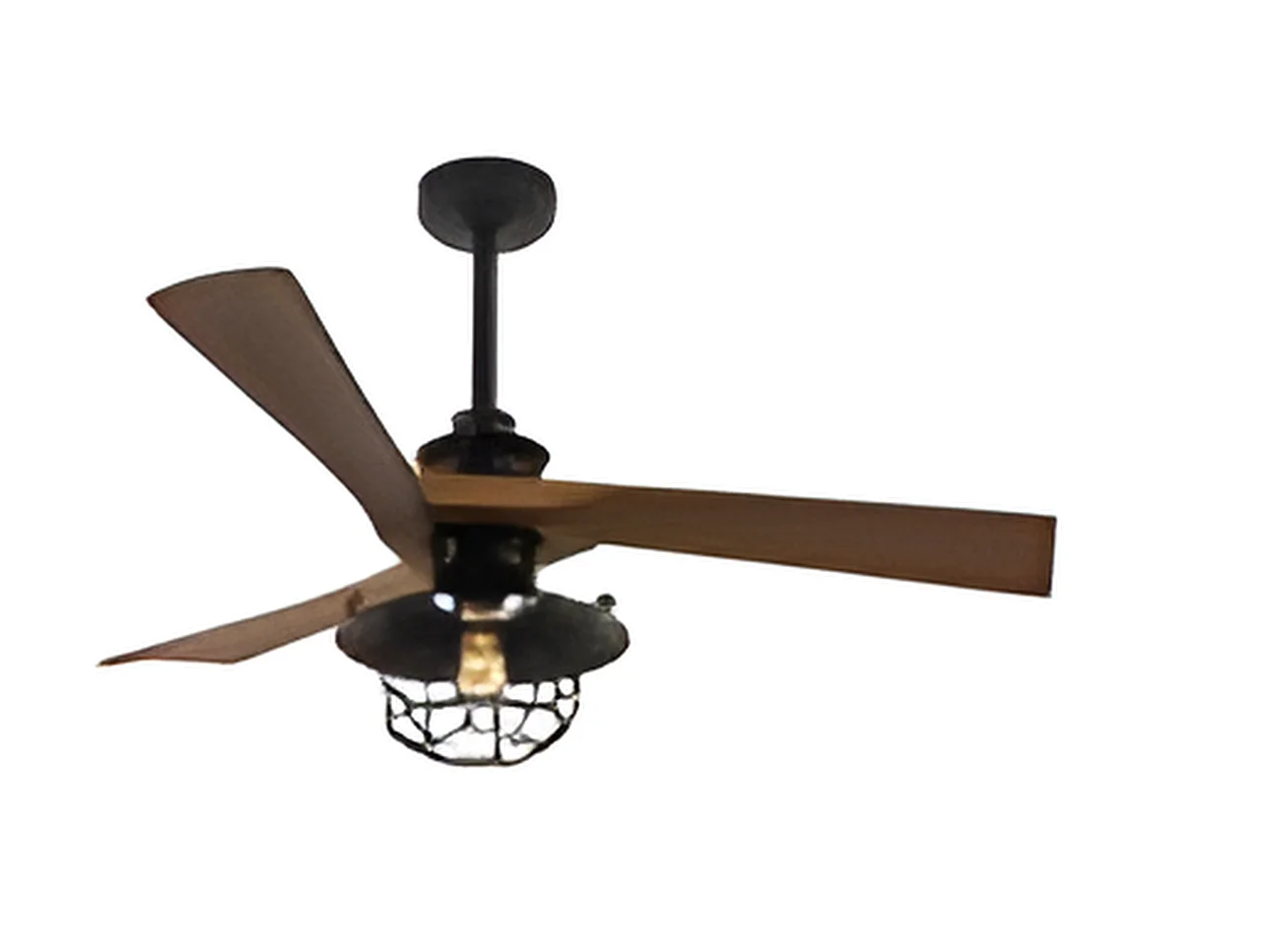 VULTURNO DC ventilateur noir E27 télécommande avec minuterie Fabrilamp