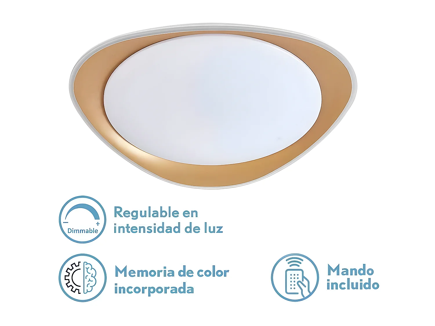 Plafondd LED 72w dimmable DAIRE or FABRILAMP